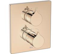 Roca Insignia Rose Gold grifo de bañera y ducha empotrado con termostato || A5A0C3ARG0