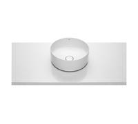 Roca Inspira lavabo 37x37 cm circular sobre encimera blanco A327523S00