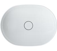 Roca Inspira lavabo 50x37 cm oval sobre encimera blanco brillante A327520000