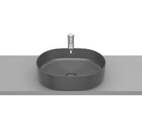 Roca Inspira lavabo 50x37 cm oval sobre encimera negro A327520640