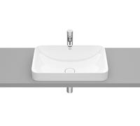 Lavabo Encastrado de Fineceramica Inspira Square Blanco Roca - Sin sifón