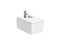 Roca,INSPIRA,SQUARE - Bidé suspendido sin tapa,Blanco,370mm x 560mm x 230mm,A357535000