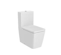 Roca Inspira Square - Inodoro, Blanco Mate, Tecnología Rimless