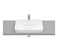 Roca,INSPIRA,SQUARE - Lavabo de FINECERAMIC® de encimera,Blanco,550mm x 370mm x 75mm,A327534000