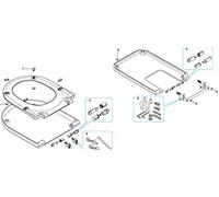 Roca - Kit Conj. Bisagras Inspira Square Std (AI0013000R)