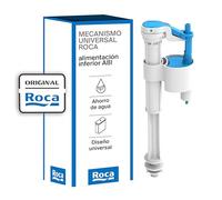 Roca Mecanismo universal de alimentación inferior A8I 3/8' plástico, sistema de llenado de cisterna compacto para WC silencioso, válvula de llenado rápido para inodoro, A822508900
