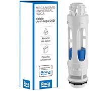 Roca Mecanismo Universal de Doble Descarga D1D Nivel Residual 50 AH0003600R | Permite Vaciado Total o Parcial, Volumen y Altura Regulables, Varillas Recortables, Resistente a Cal, Antifugas