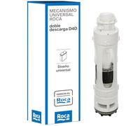 Roca Mecanismo Universal de Doble Descarga D4D Nivel Residual 40 AH0003000R | Permite Vaciado Total o Parcial, Volumen y Altura Regulables, Varilla Roscable, Resistente a la Cal, Antifugas
