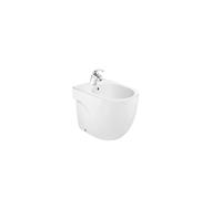 ROCA MERIDIAN A357247000 Bidet de forma compacta de 36 cm fabricado en porcelana de color blanco - Con tapa