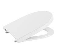 Roca Meridian - Tapa y asiento de Supralit para inodoro compacto con caída amortiguada, tapadera de WC original con ajuste perfecto, recambio de tapa de váter resistente, blanco, A8012AC00B