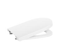 Roca Meridian - Tapa y Asiento para Inodoro, Cierre Amortiguado SoftClose, Fácil Extracción, Sistema EasyFix, Bisagras de Acero Inoxidable, Forma Redonda, Color Blanco, Ref. A801F92001