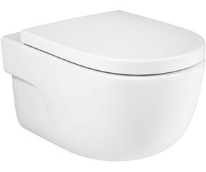 Roca Meridian taza de inodoro suspendido sin reborde blanco A34624L000