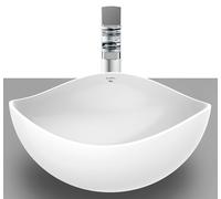 Roca Ohtake lavabo 38x38 cm sobre encimera blanco A327A15000