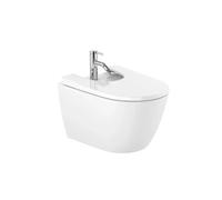 ROCA ONA A357685000 Bidé suspendido hecho en porcelana de 36 cm con un acabado en color blanco - Sin accesorios / Sin tapa