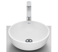 Roca Optica lavabo 35.2x35.2 cm circular sobre encimera blanco A327C12620