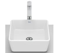 Roca Optica lavabo 35x35 cm cuadrada sobre encimera blanco A327B12620