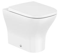 Roca Optica taza de inodoro de pie sin reborde con descarga de remolino blanco brillante A347V15000