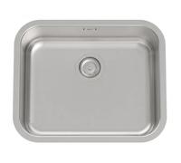 ROCA PORTO A870R10500 Fregadero Redondo de Acero Inoxidable 51cm - Sin accesorios / Sin sifón