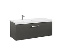 Roca,Prisma,Unik (mueble base con un cajón y lavabo izquierda),Gris antracita,1100mm x 460mm x 450mm,A855948153