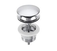Roca Recambios originales - Desagüe para lavabo o bidé con tapón fijo abierto cromado - Serie Aqua . Recambios originales de grifería. Ref. A52543710B