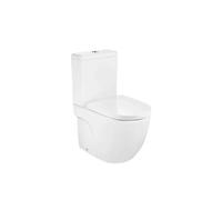 Roca Rimless Meridian Inodoro compacto completo cisterna baja con tapa y asiento - Asiento con tapa con amortiguador