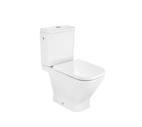 Roca Rimless The Gap SQUARE Conjunto de inodoro completo con cisterna tapa y asiento - Asiento con tapa / Inferior