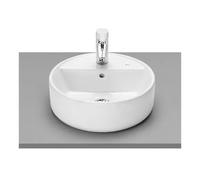 ROCA ROUND A3270MK000 Lavabo sobre encimera de porcelana de 40cm ø con un acabado en color blanco