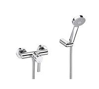 Roca,Targa,Grifería monomando exterior para ducha con ducha de mano, flexible de 1,50 m. y soporte de ducha articulado,A5A2060C02