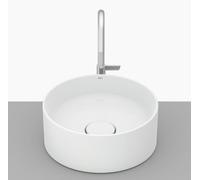 Roca Terra lavabo 30x30 cm circular sobre encimera blanco A32787U000