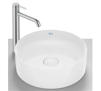 Roca Terra lavabo 39x39 cm circular sobre encimera blanco A32787NS00