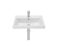 ROCA THE GAP A3270M1000 Lavabo mural de porcelana esmaltada de 60 cm con un acabado en color blanco - Con desagüe / Con sifón