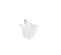 ROCA THE GAP A357474000 Bidet con un agujero de grifería de 35 cm fabricado en porcelana de color blanco - Con tapa amortiguada