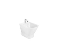 ROCA THE GAP A357477000 Bidet compacto y adosado a pared con un agujero para grifería de 35 cm de porcelana blanca Square - BL Blanco / Con tapa amortiguada