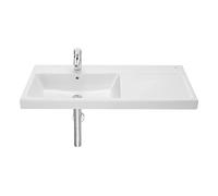 Roca,The Gap,Lavabo de porcelana mural,Blanco,repisa derecha,1000mm x 460mm x 175mm,A3270MB000