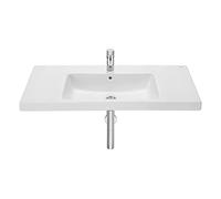 Roca,The Gap,Lavabo de porcelana mural,Blanco,repisa integrada,1000mm x 460mm x 175mm,A3270MA000