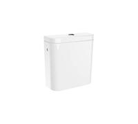 Roca,The Gap,ROUND - Cisterna de doble descarga 4,5/3 litros con alimentación lateral para inodoro,Blanco,365mm x 150mm x 390mm,A3410N1000