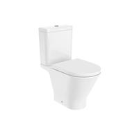 Roca The Gap Round Inodoro completo fabricado en porcelana y con tecnología Rimless - Asiento con tapa / Inferior