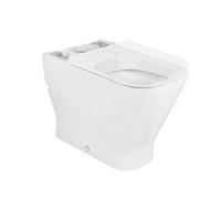 Roca,The Gap,SQUARE - Taza altura confort adosada a pared con salida dual para inodoro de tanque bajo. Incluye codo de evacuación y juego de fijación.,Blanco,365mm x 650mm x 830mm,A34247C00U