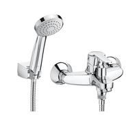 Roca,Victoria,Grifería monomando exterior baño-ducha con inversor automático, ducha de mano, flexible de 1,70 m. y soporte de ducha articulado,A5A0125C02