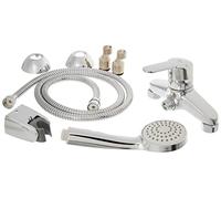 Roca,Victoria,Grifería monomando exterior para ducha con ducha de mano, flexible de 1,50 m. y soporte de ducha articulado,A5A2025C02