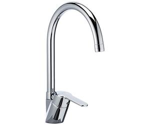 Roca,Victoria,Grifería monomando para cocina con caño giratorio,A5A8E25C00, Latón, Pulido