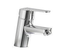 Roca Victoria Grifería para lavabo con enganche para cadenilla, grifo monomando de repisa con enlaces de alimentación flexibles y aireador, mezclador para cuarto de baño, cromado, A5A3125C00