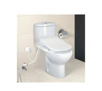 Roca Victoria Inodoro completo fabricado en porcelana de color blanco Multiclean horizontal con tecnología Rimless - Multiclean Shower toilet Premium / Inferior