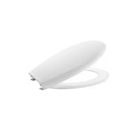Roca Victoria - Tapa y asiento de Supralit para inodoro con caída amortiguada, tapadera de WC original con ajuste perfecto, recambio de tapa de váter resistente, blanco, A801B6200B