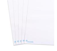Rocada | Bloc de Papel para Rotafolios - Color Blanco - Sistema de Agujeros - Gramaje de 70 g - Pack de 5 Blocs - Papel para Presentaciones, Formación y Reuniones con Caballete