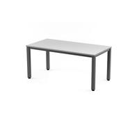 Rocada - Escritorio Moderno y Funcional para Oficina y Estudio en Casa | Estructura de Acero Duradera | Mesa de Estudio Estilo Nórdico | Montaje Sencillo, Antracita + Tablero Blanco, 140x80 cm, Acero