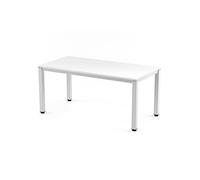 Rocada | Escritorio para Ordenador | Mesa de Estudio para Oficina en casa | Estructura de Acero | Mesa de despacho en Madera de Color Blanco y Estructura Color Blanco| 140 x 80 cm | Montaje Sencillo