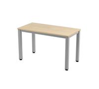 Rocada | Escritorio para Ordenador | Mesa de Estudio para Oficina en casa | Estructura de Acero | Mesa de despacho en Madera de Haya y Estructura Color Gris | 120x60 cm | Montaje Sencillo