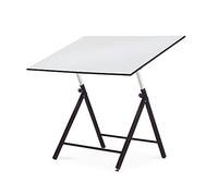 Rocada | Mesa de Dibujo para Estudiantes | Estructura metálica Plegable y Regulable para Trabajar con Tableros y Tecnígrafos hasta 130 cm | Incluye Tablero Blanco de Melamina de 90 x 130 cm