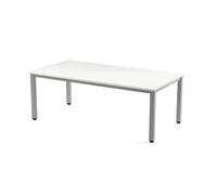 Rocada Mesa Executive 200X100 CM Color Aluminio/Blanco